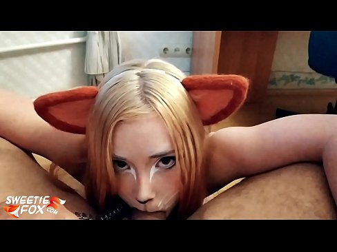 ❤️ Kitsune তার মুখের মধ্যে শিশ্ন এবং কাম গিলে ❤️❌ যৌনতা ️❤